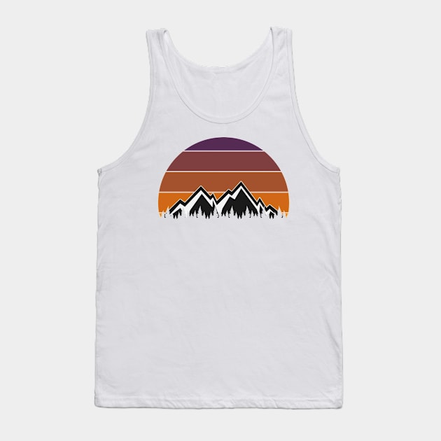 Vintage Mountains Tank Top by Saldi